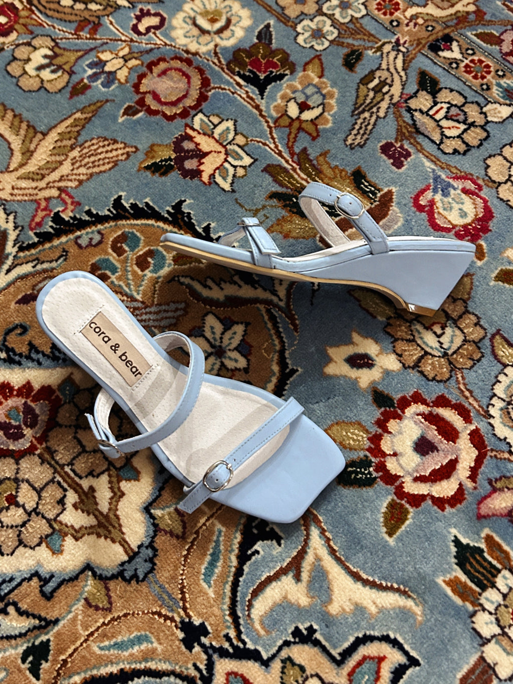 Bessette Wedge Sky Leather