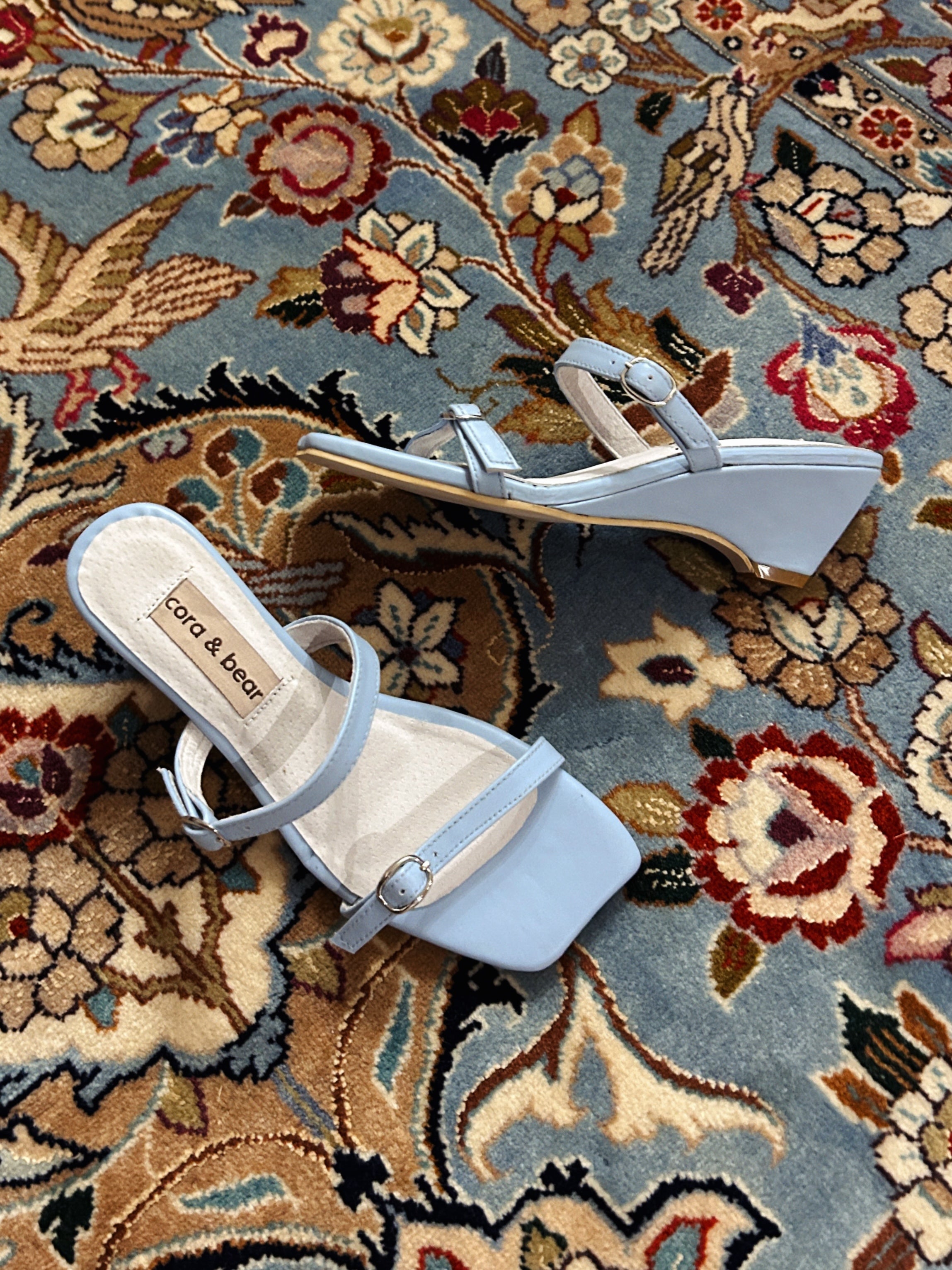 Bessette Wedge Sky Leather