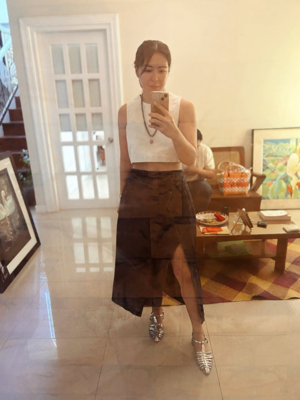 Whale Silver Patent Leather