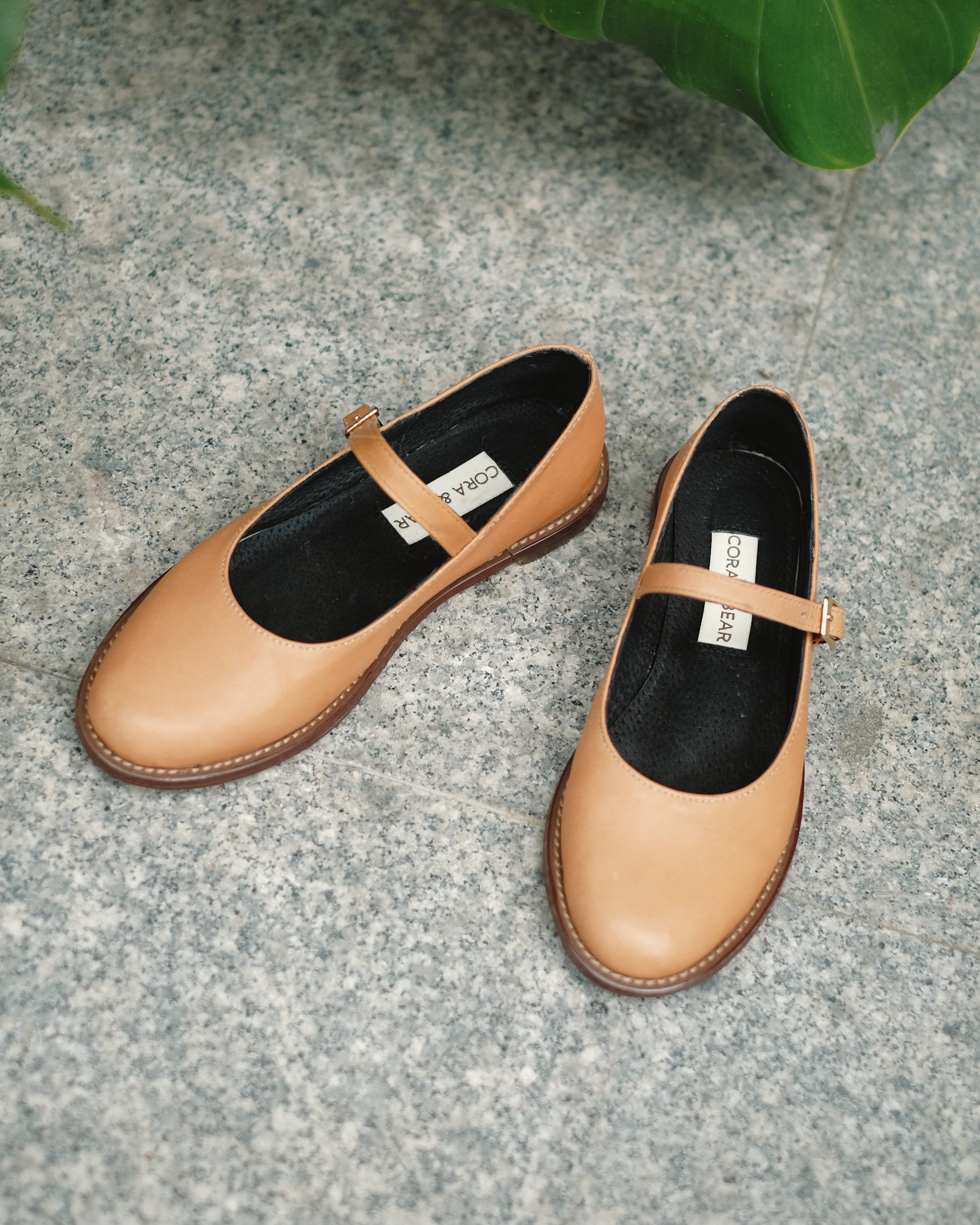 Nona Camel Genuine Leather