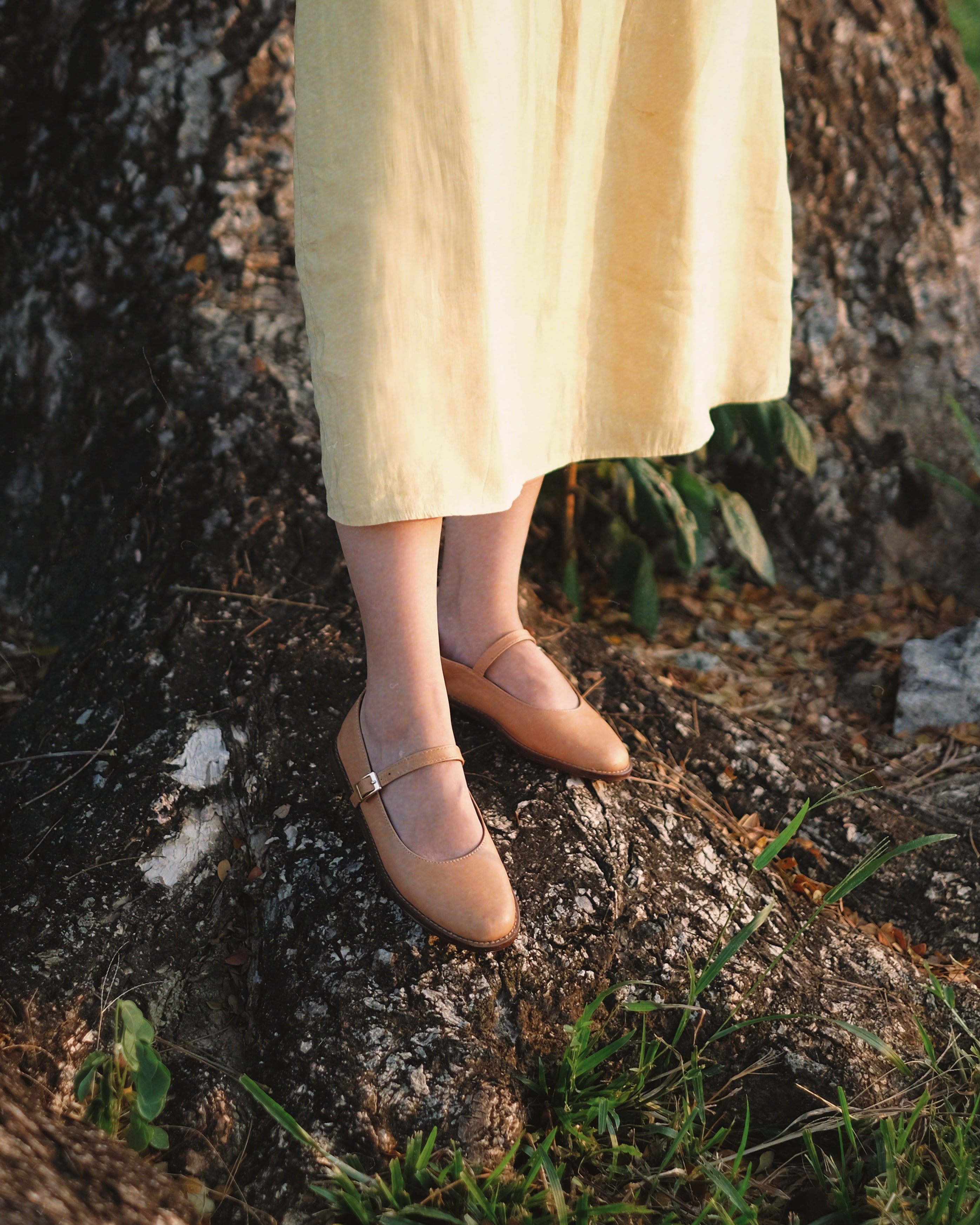 Nona Camel Genuine Leather