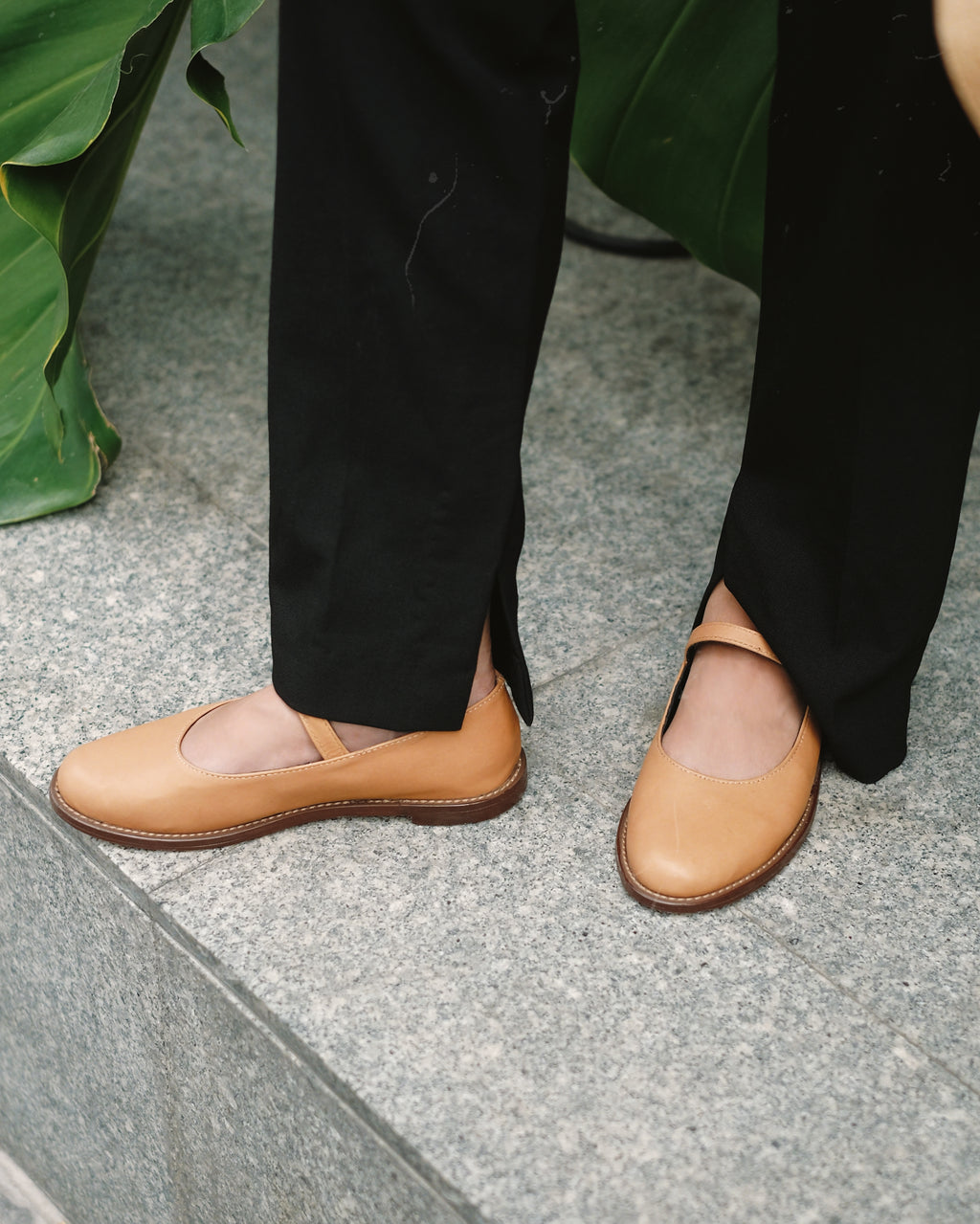 Nona Camel Genuine Leather