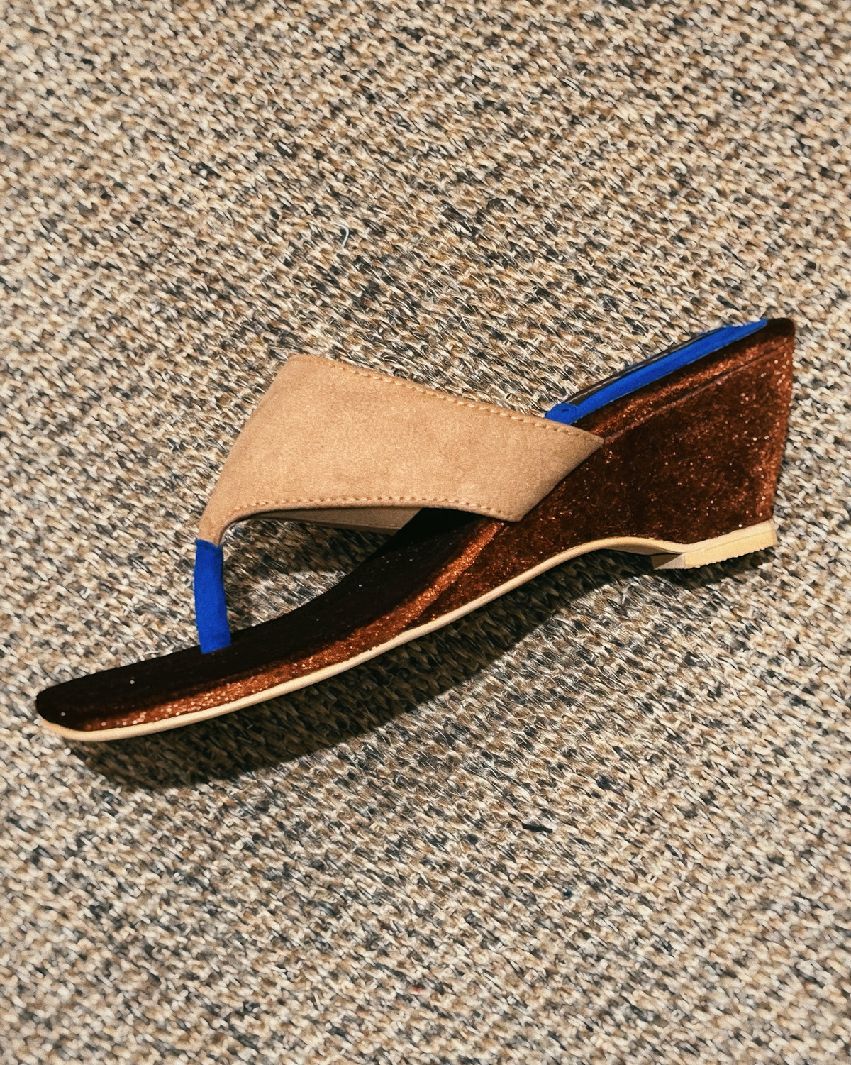 Sample Sale - Butterfly Wedge Camel
