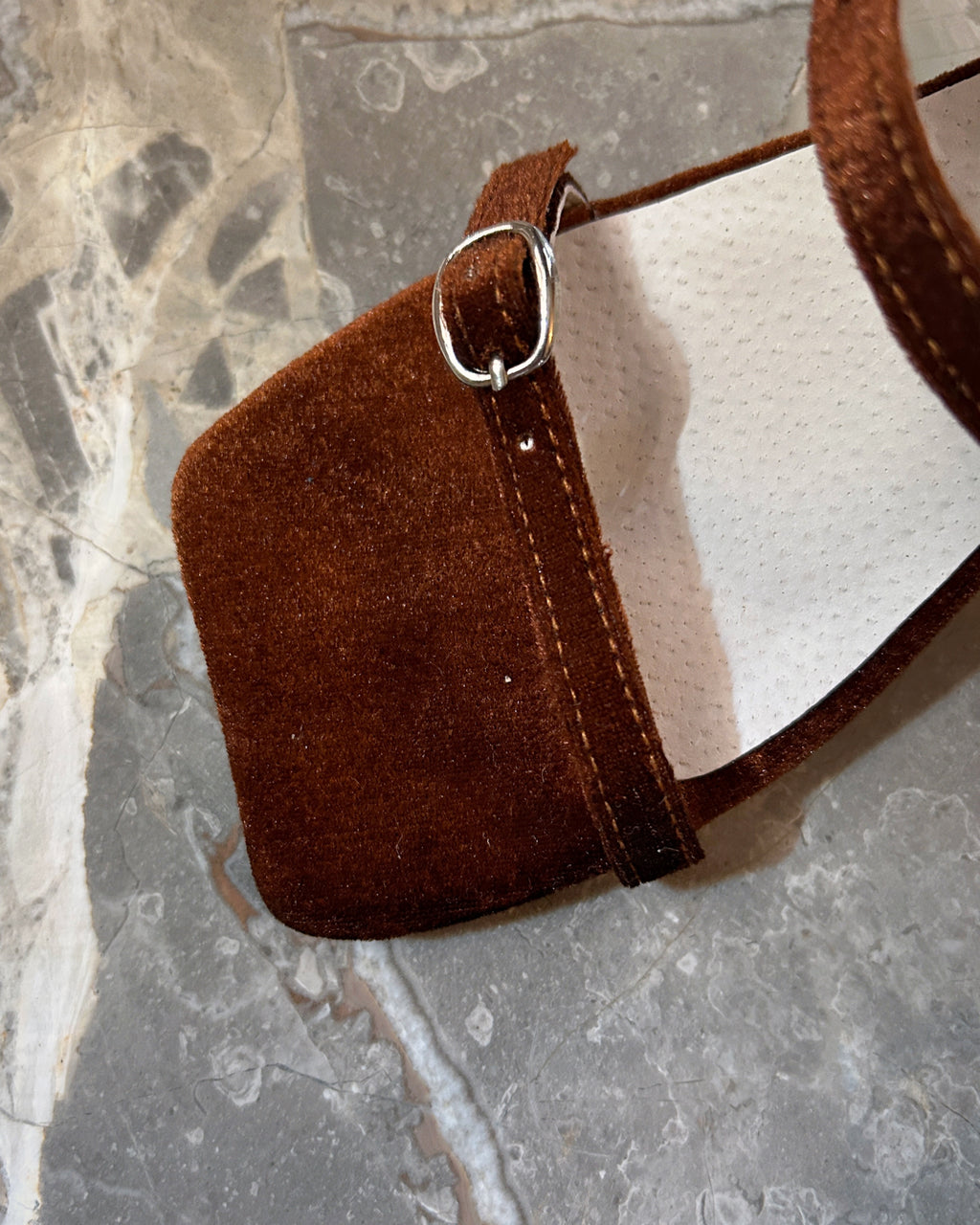 Sample Sale - Bessette Wedge Brown Velvet