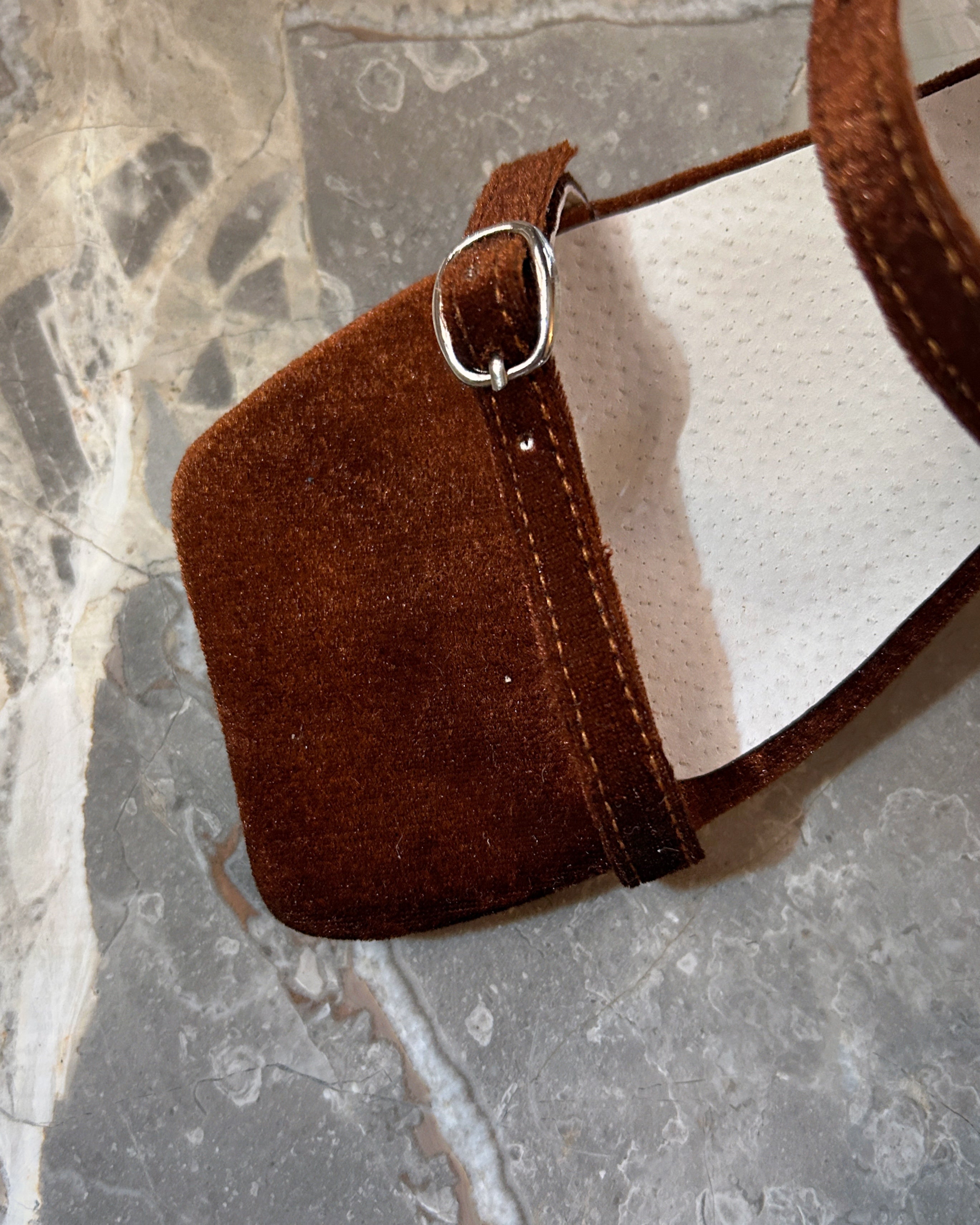 Sample Sale - Bessette Wedge Brown Velvet