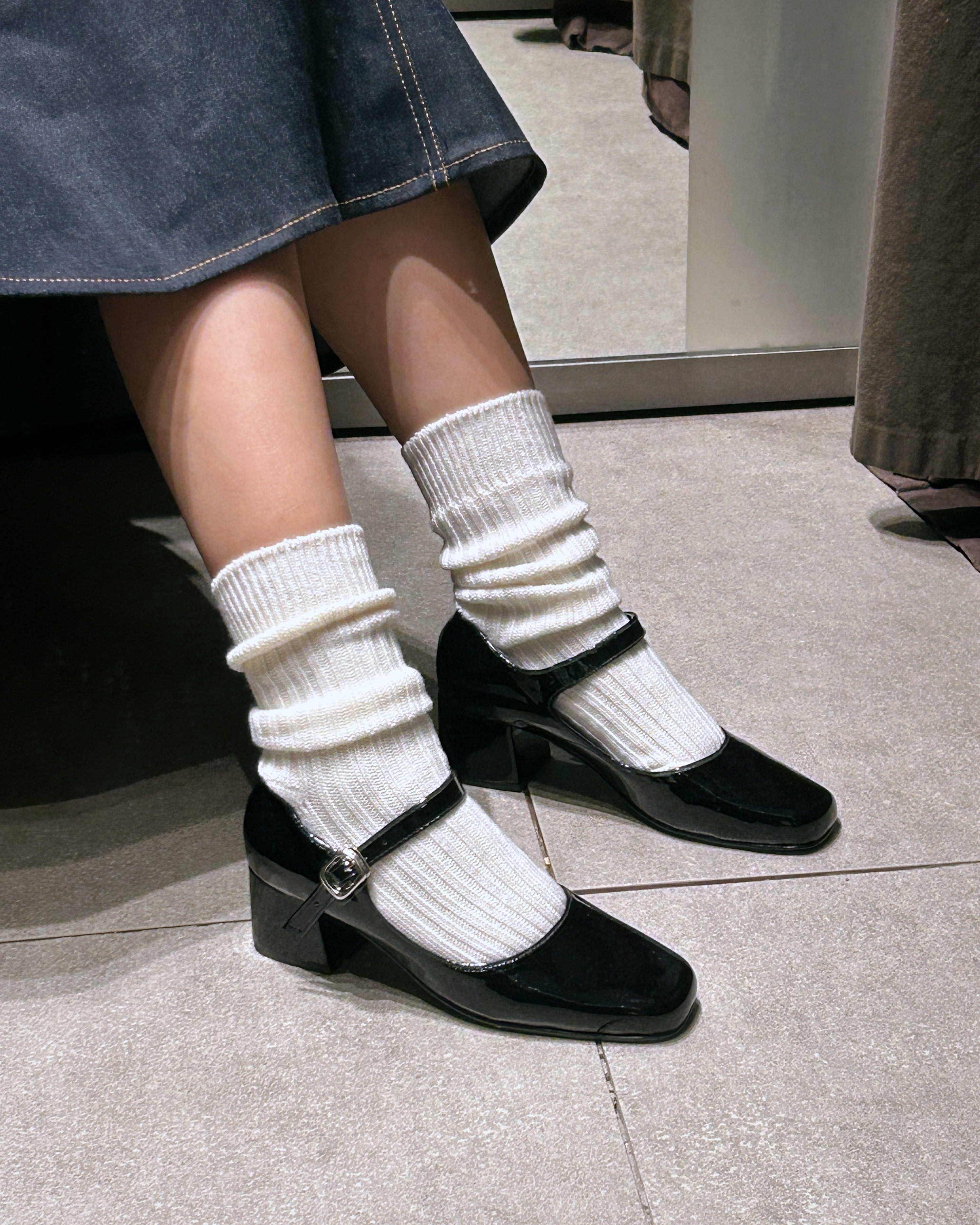 Long Island Mary Jane Black Patent Genuine Leather