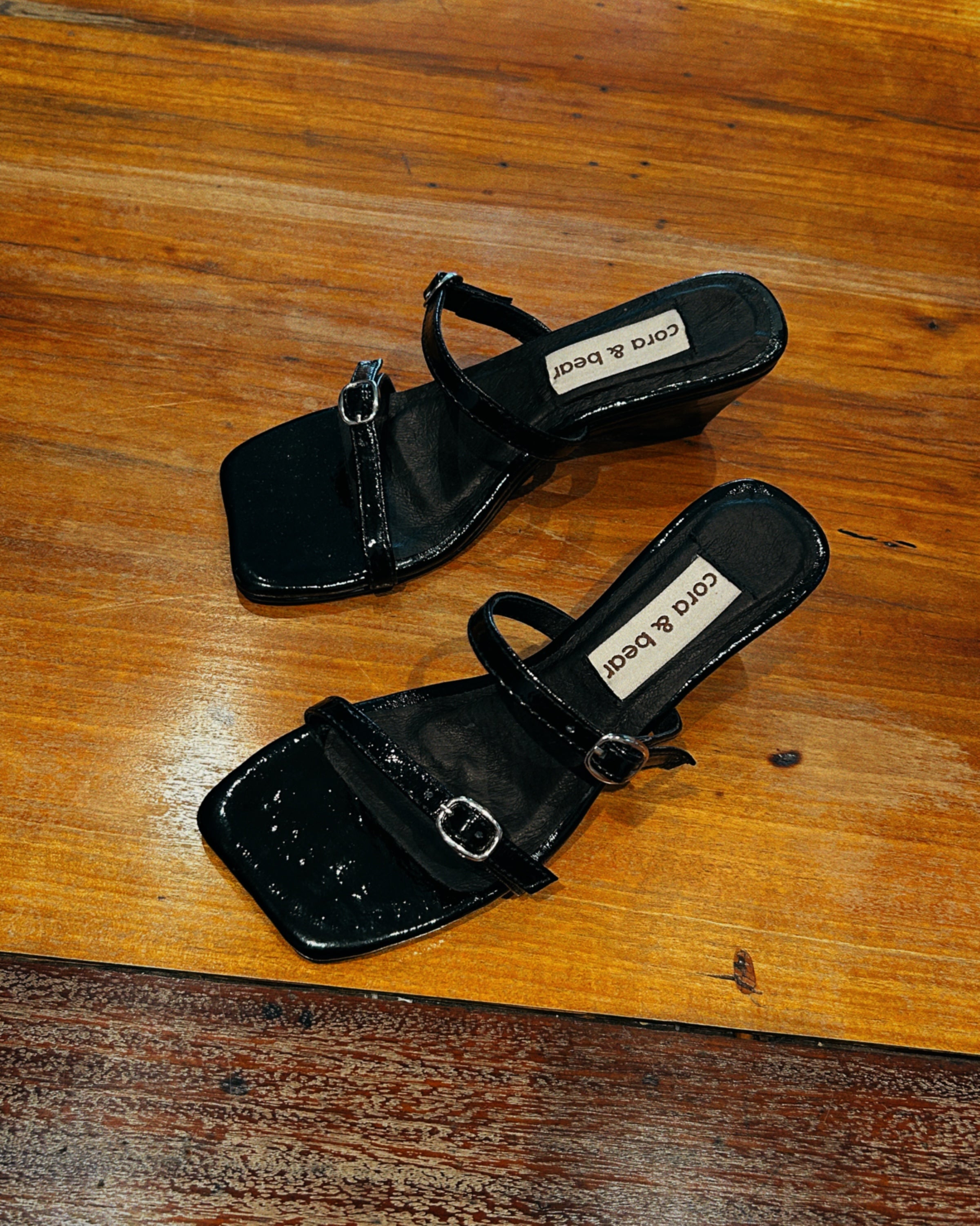 Bessette Wedge Black Patent Leather