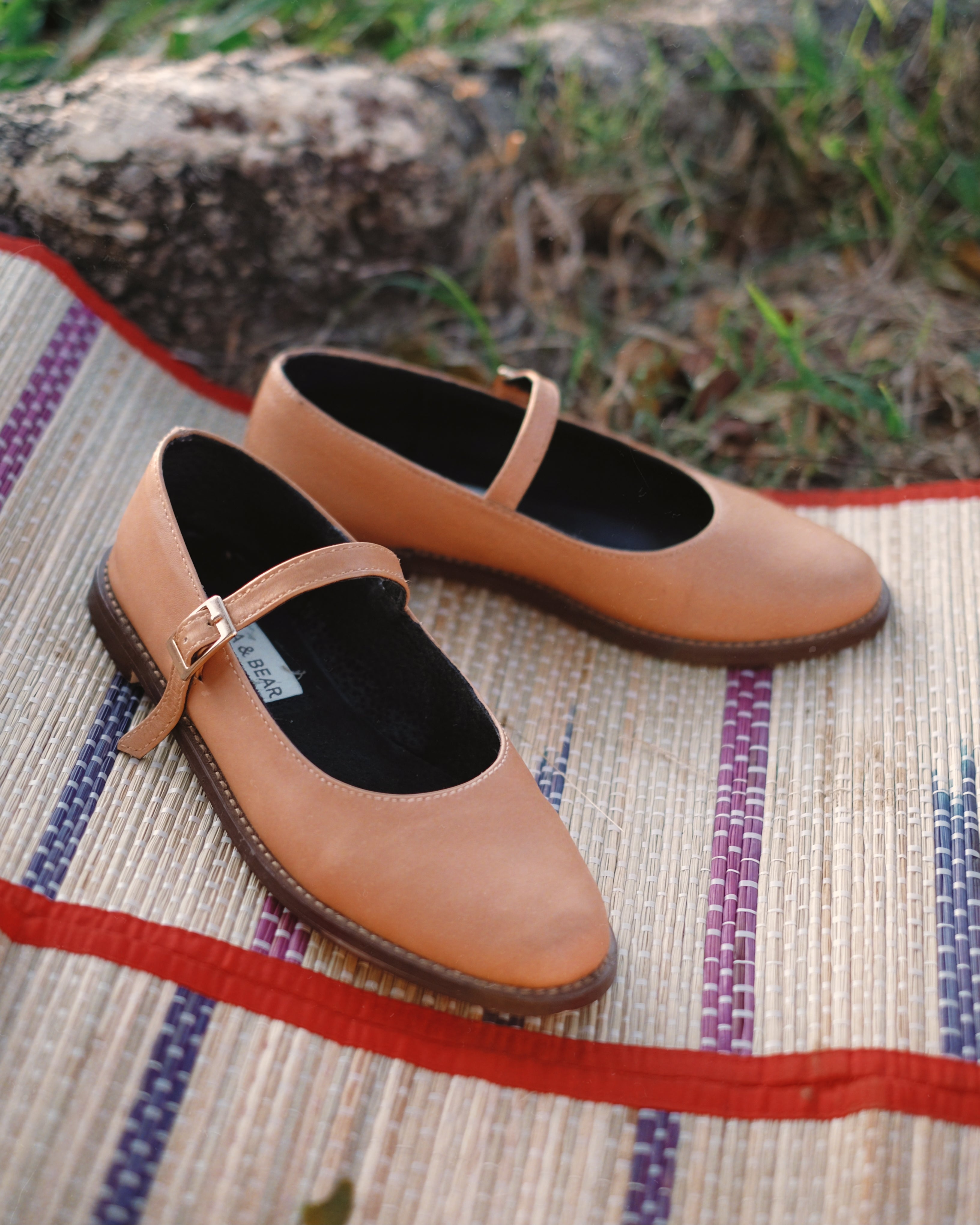 Nona Camel Genuine Leather