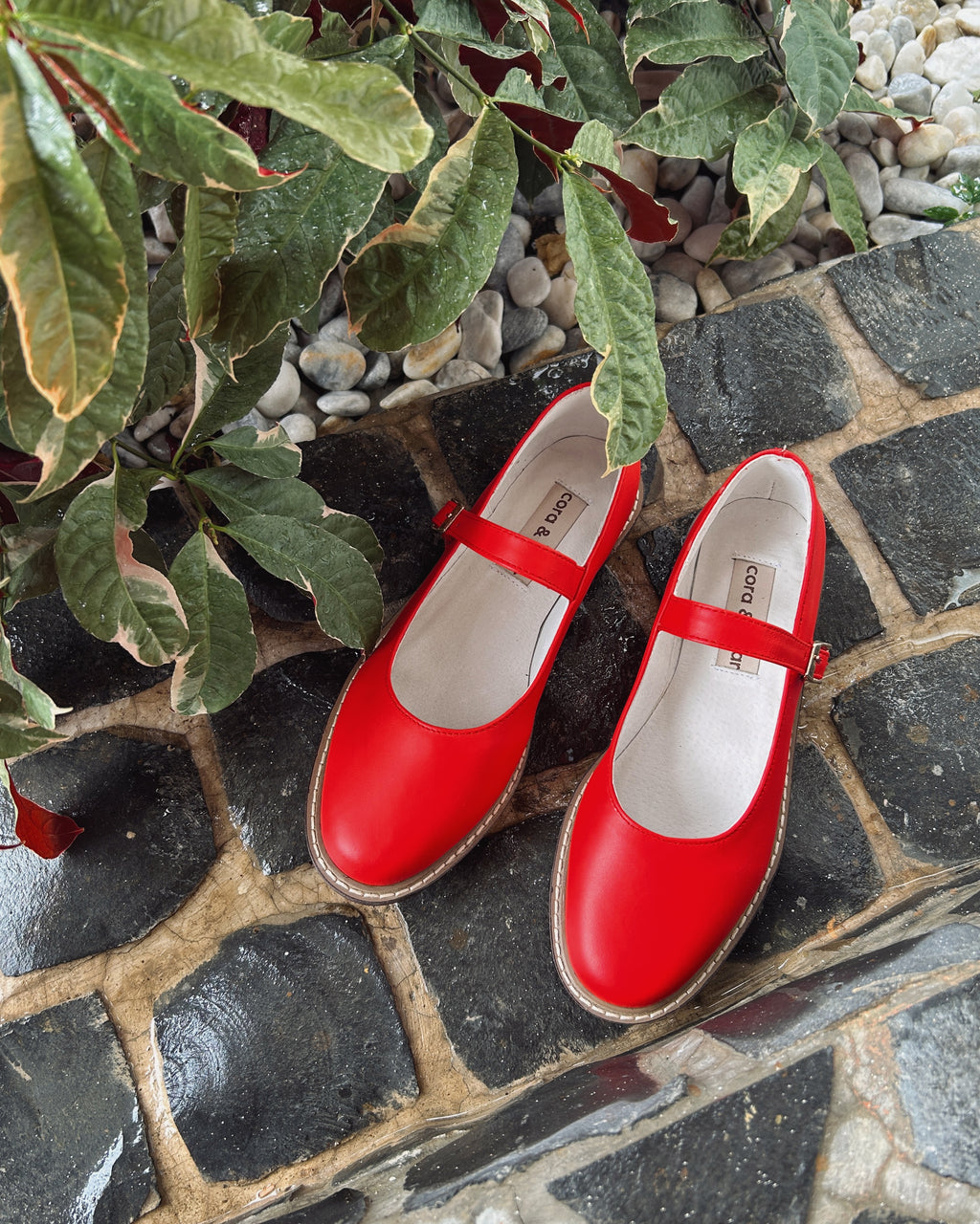 Nona Scarlet Genuine Leather