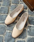 Sample Sale - Nona Strapless Chai Leather Size 8.5