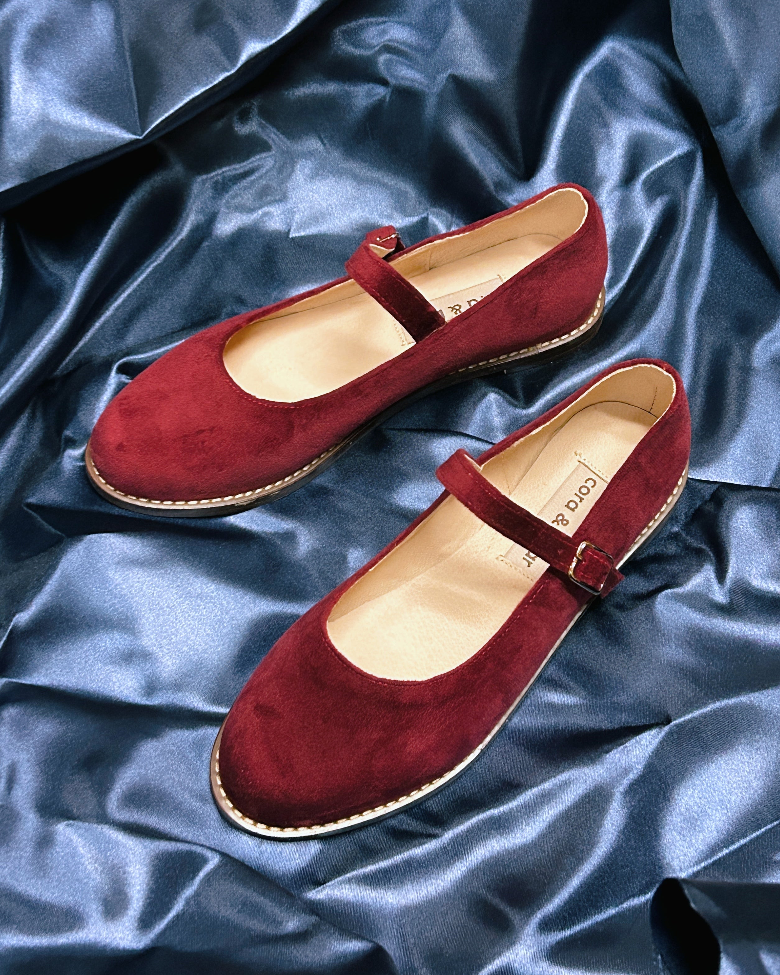 Sample Sale - Nona Plum Velvet Size 7.5