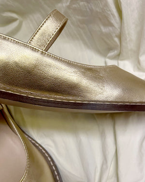 Sample Sale - Nona Gold Leather Size 7