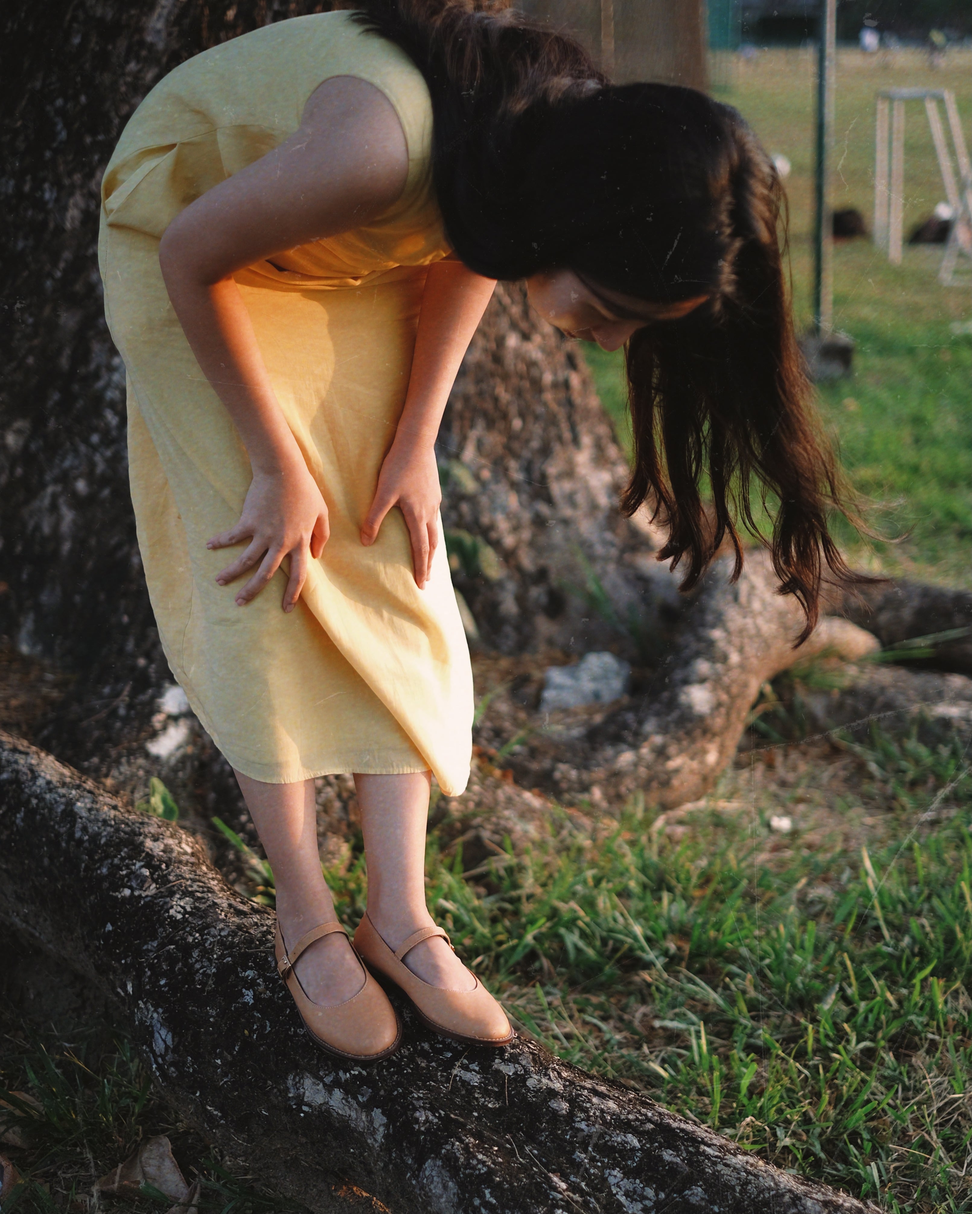 Nona Camel Genuine Leather