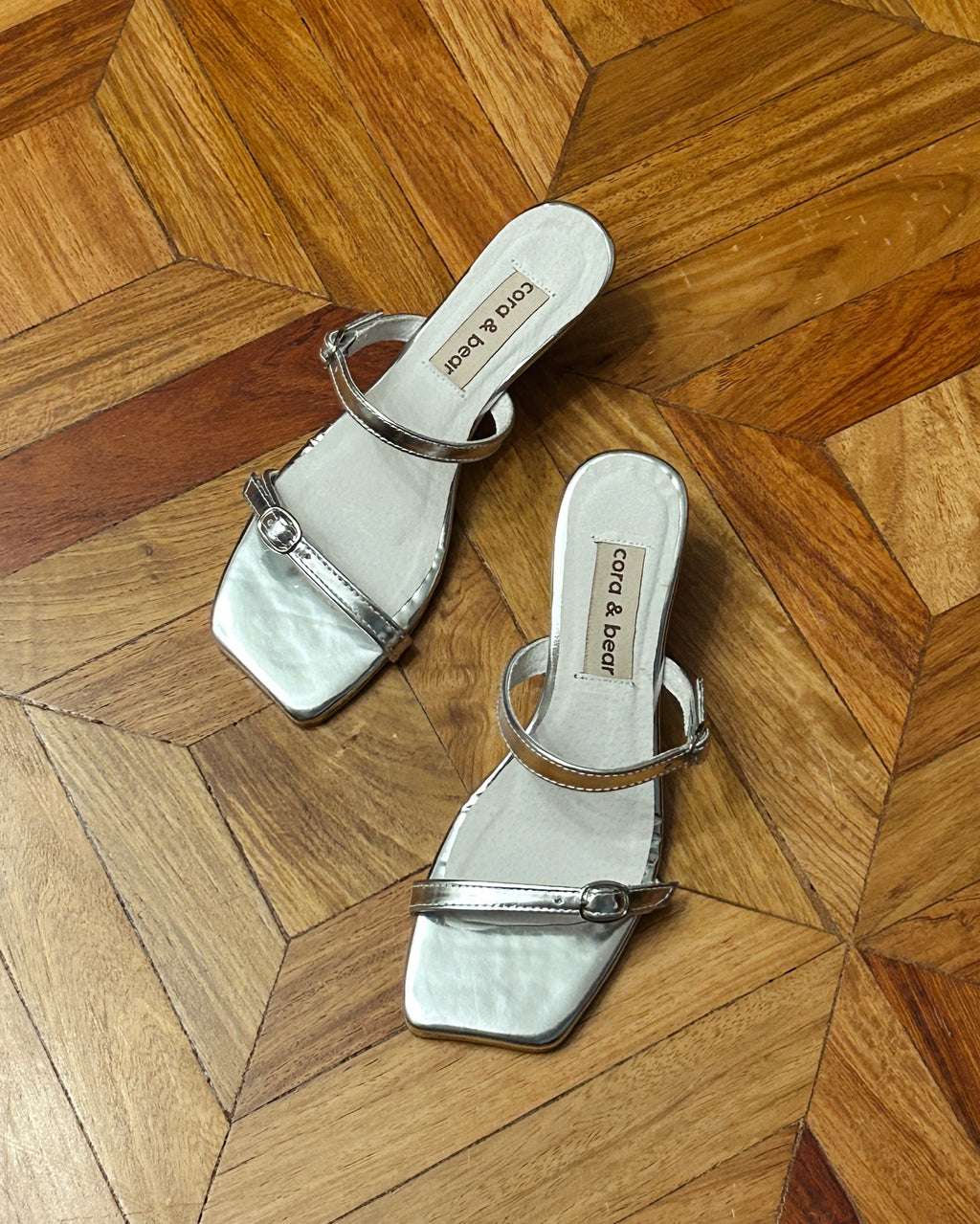 Bessette Wedge Silver Patent Leather