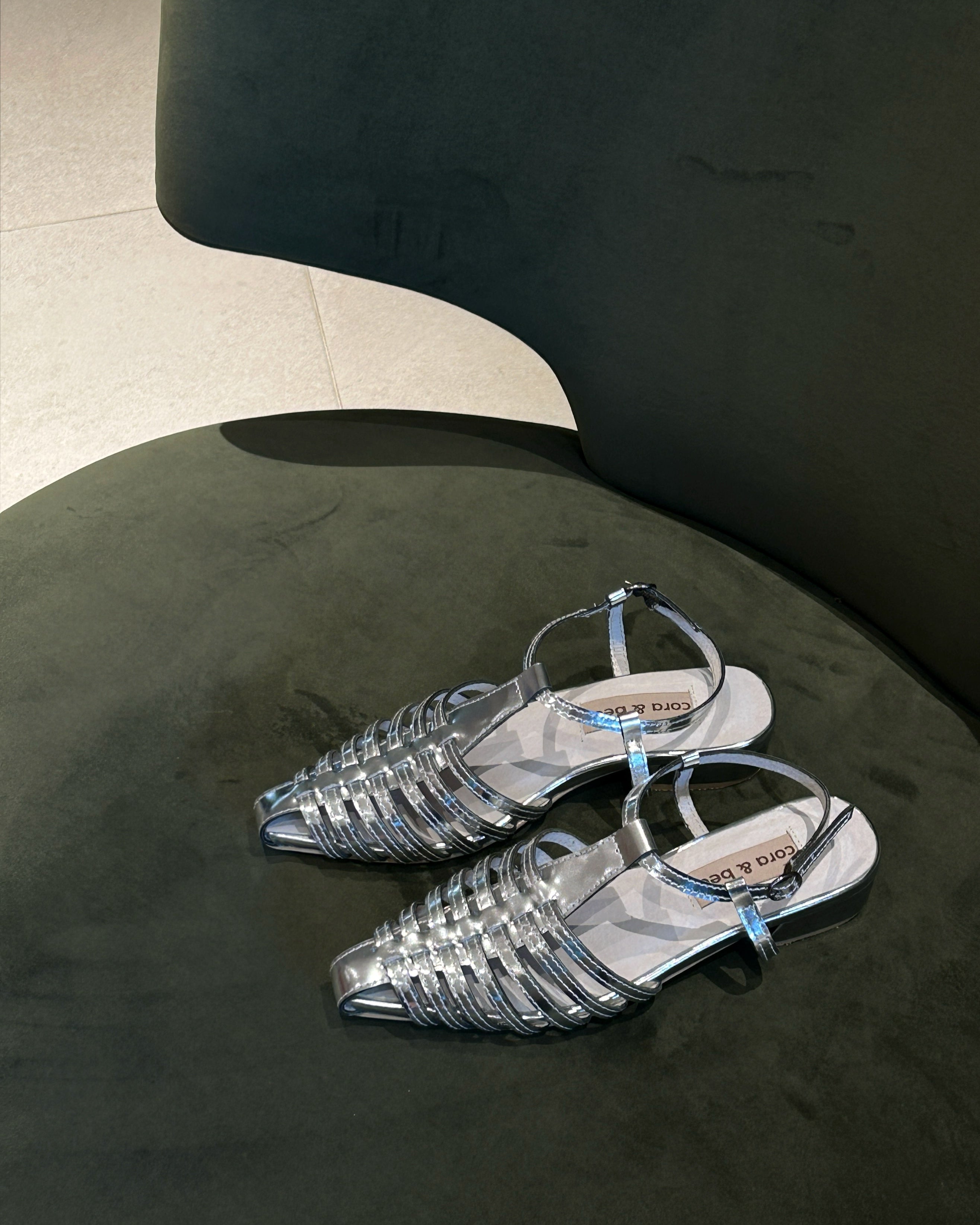 Whale Silver Patent Leather