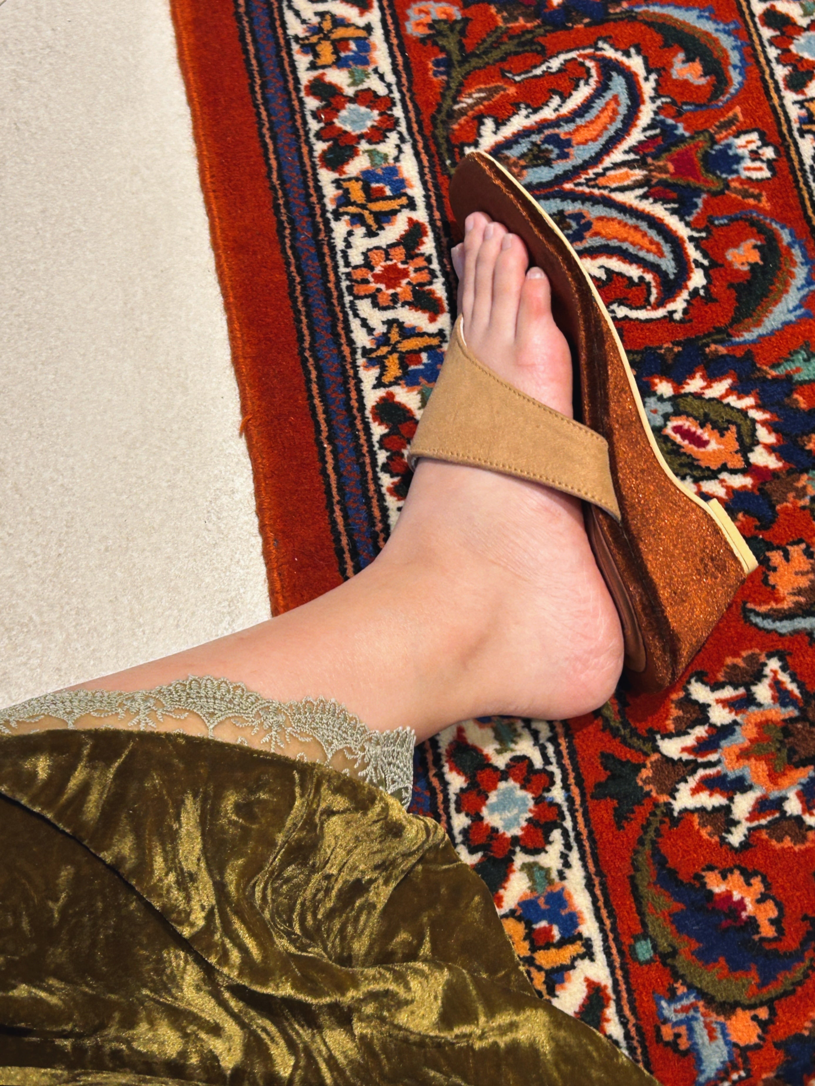 Sample Sale - Butterfly Wedge Camel