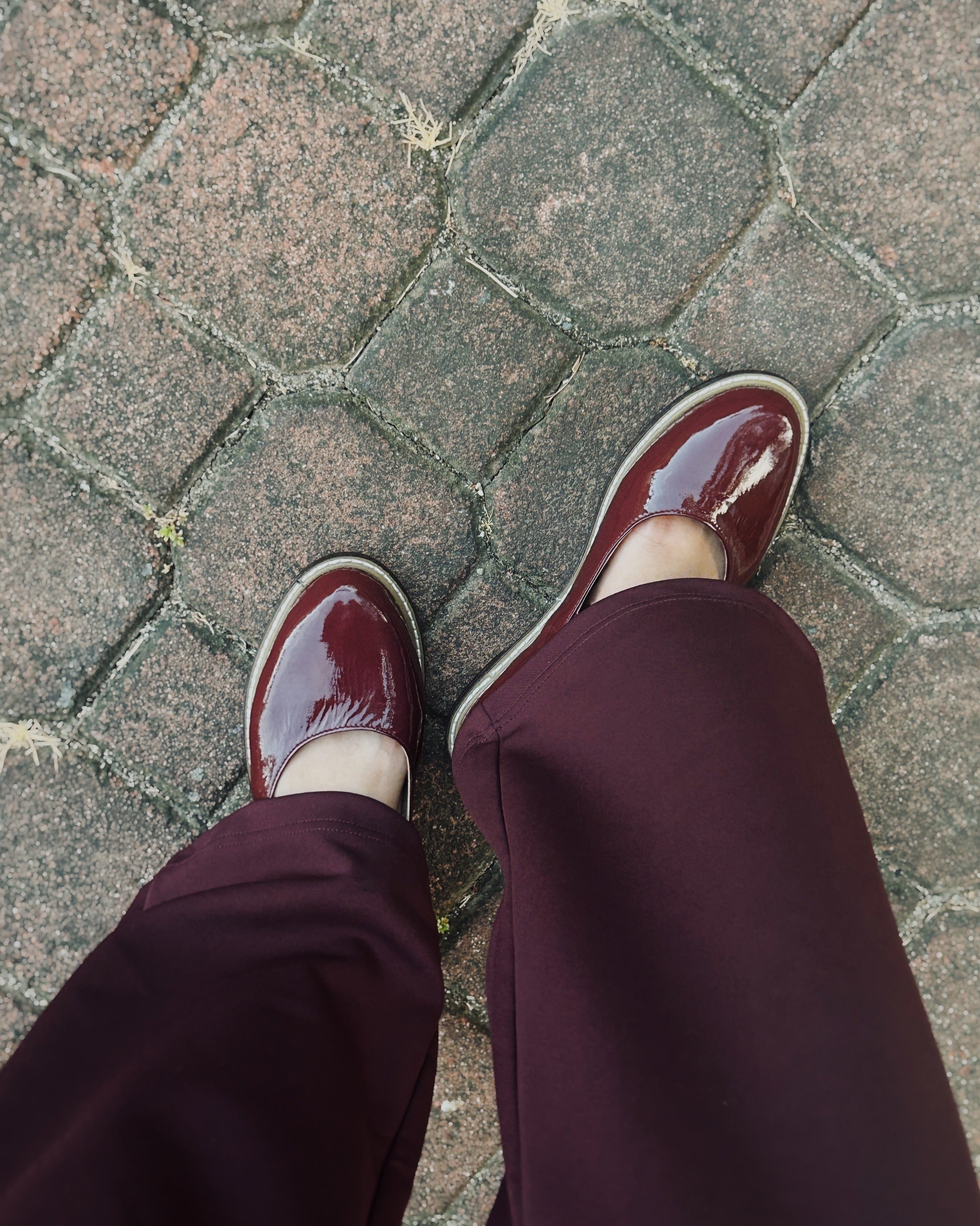 Nona Oxblood Genuine Patent Leather