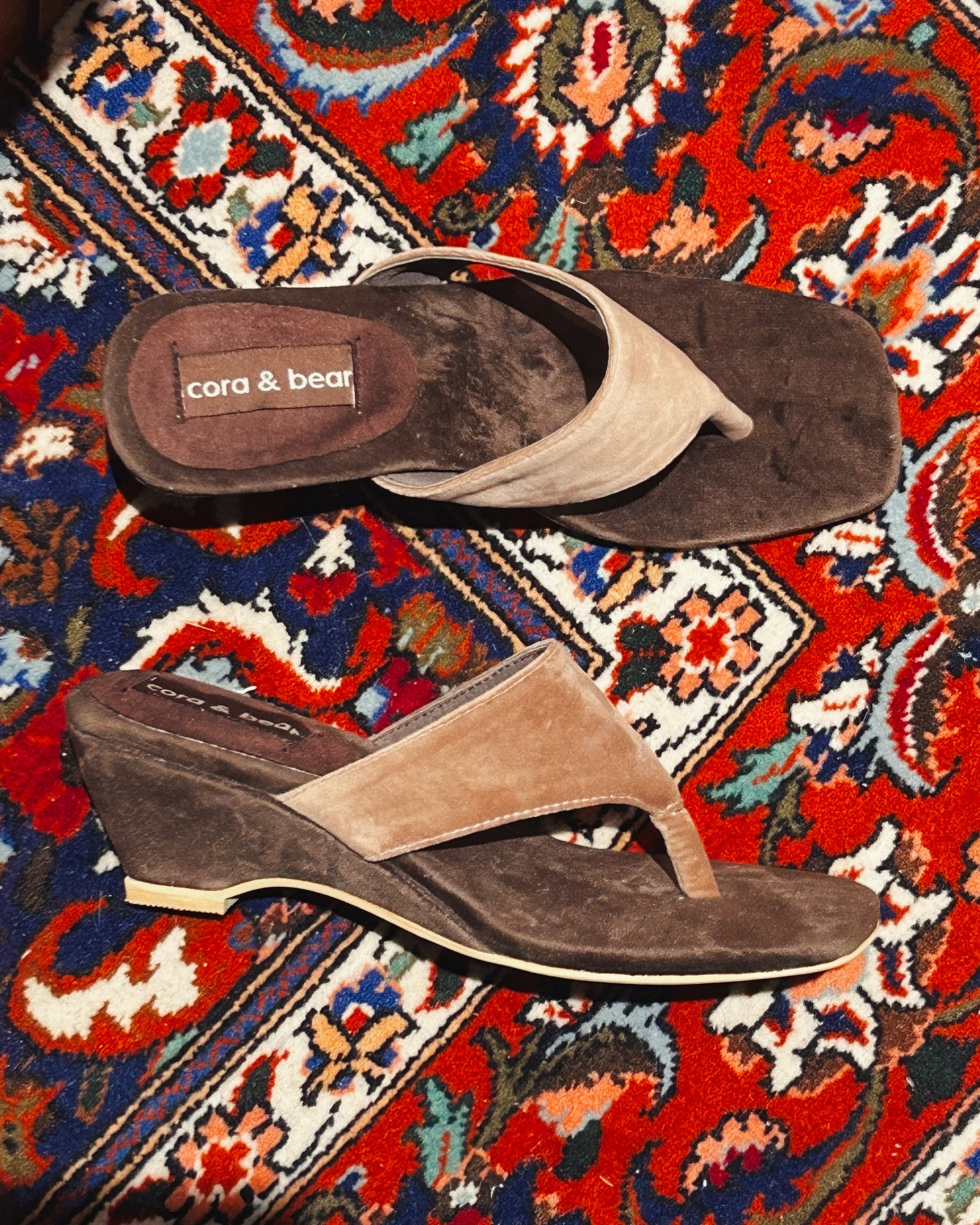 Sample Sale - Butterfly Wedge Mocha Size 7.5