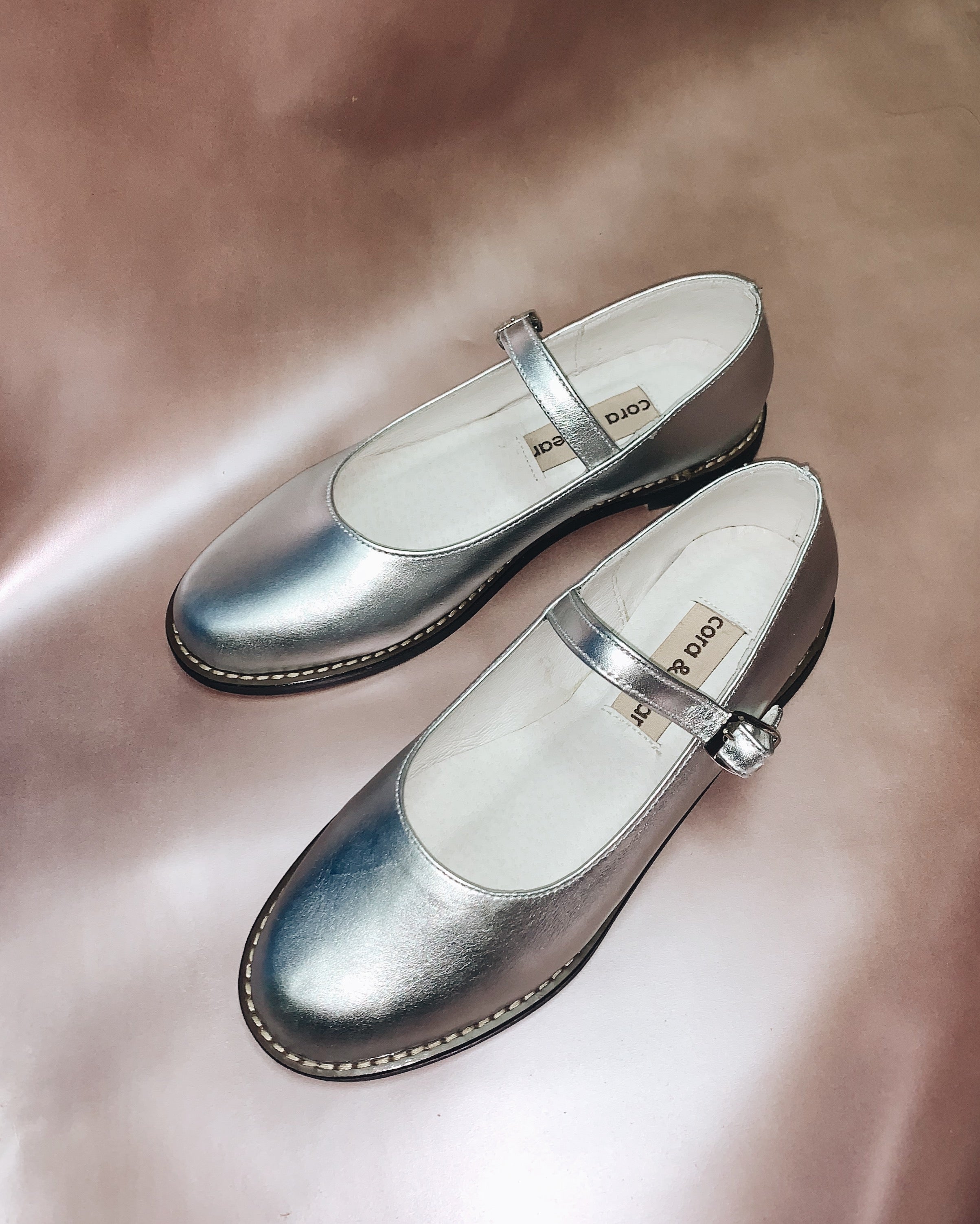 Nona Silver Genuine Leather