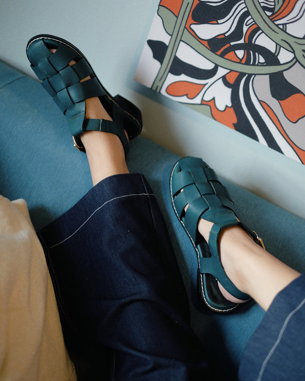 Moon Sea Green - Cora and Bear